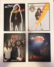 Set Of Four 9x 11 Ac/dc Album
