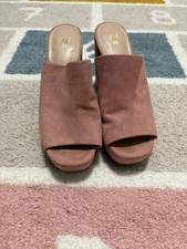 Damen Absatz Schuhe Rosa 35
