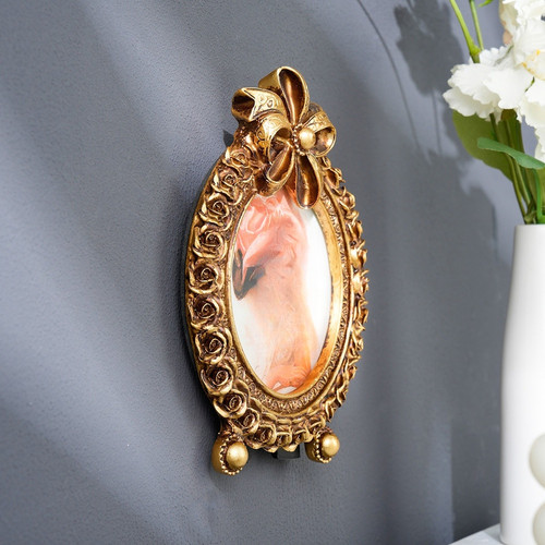 Vintage look gold harz - gold, runder