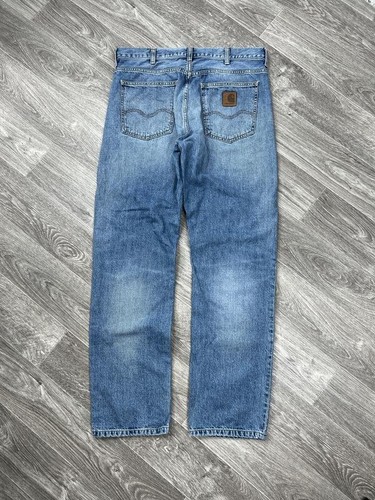 Men carhartt jeans blue cotton - jeans,