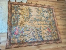 Großer Wandteppich Wandbehang Gobelin Tapisserie 188x154 cm