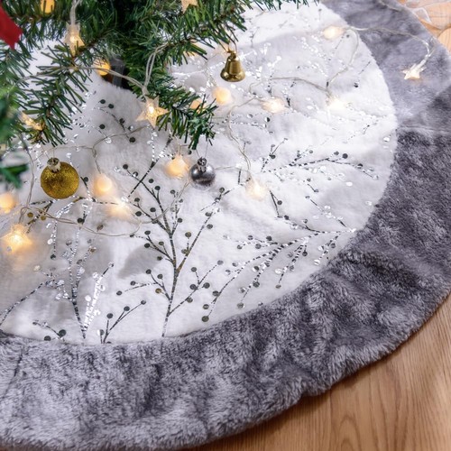 Weihnachtsbaumdecke kunstfell - weihnachtsbaumdecke,
