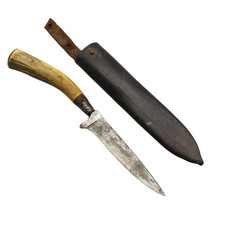 Antikes Jagdmesser mit Hülle