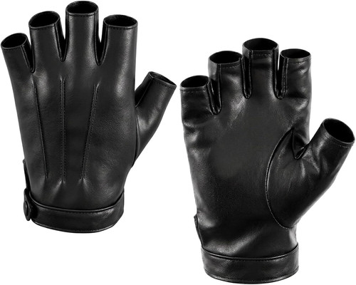 Fingerlose lederhandschuhe - fingerlose,