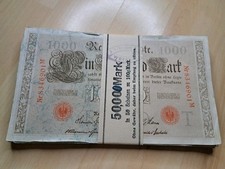 Bündel 1000 mark 1910 mit - mark,