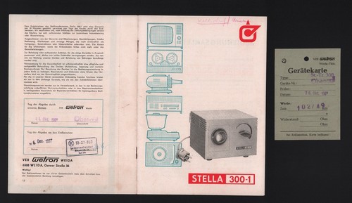 Weida prospekt 1967 veb - weida,, 1967,