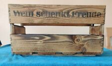 Weinkiste geflammt für Deko ,Regal 460 X 320 X 250 mm