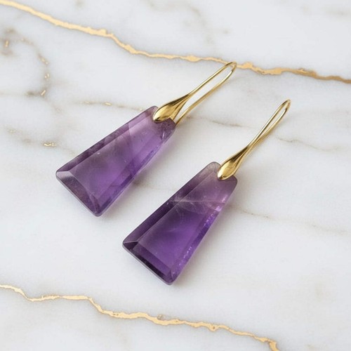 Amethyst ohrringe edelstein - amethyst,