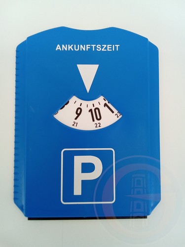 Parkscheibe mit eiskratzer - mit,
