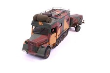 Handarbeitsmodell Opel Blitz Werkstattwagen Halbkette Einrichtung Trafo-Hänger