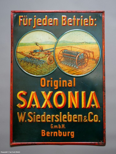 Blechschild original saxonia - blechschild,