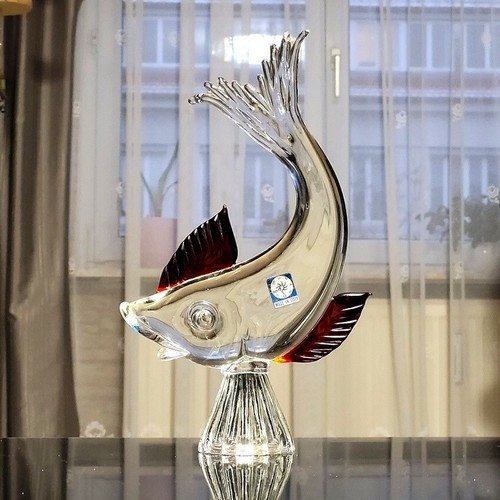 Glasskulptur fisch murano - glasskulptur, um
