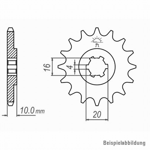Ritzel vorne zähne hyosung - zähne,