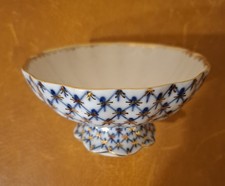 Russisch Lomonosov Porzellan Kobaltnetz Konfektschale Gebäckschale