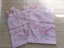 2x Scheiben Gardine Spitz Voile Panneaux ähn Prinzessin Lilifee rosa transparent