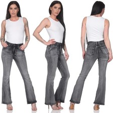 Damen Schlagjeans High Waist