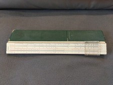 RECHENSCHIEBER # RECHENSTAB # FABER CASTELL 1/54 # HOLZ VINTAGE ORIGINAL ETUI # 