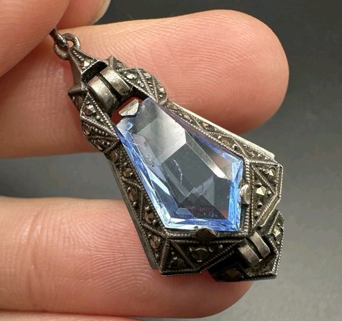 Art deco silber - art, anhänger