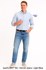 Levi’s 501 ’54 Jeans W34 L32 Straight Fit 100% Cotton Light Blue GR1003-W34L32