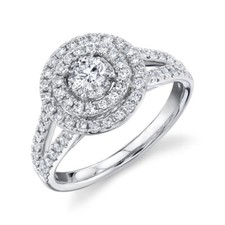 14K Weißgold Diamant