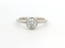 NEU 14k Weißgold 0,80ct Rund