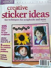 Creative Sticker Ideas Memory makers Special Issue 225 Sticker Ideen