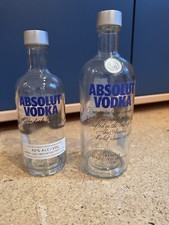 Leere Flaschen Absolut Wodka 350 und 500ml