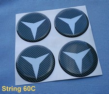  4x Carbon Lock Embleme für