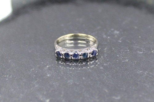 Saphirring goldring 585er - saphirring,, goldring,
