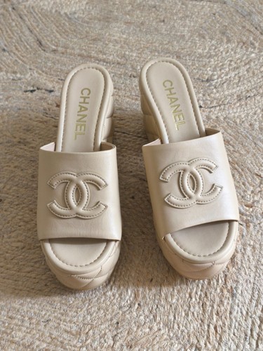 Chanel schuhe sandalen clogs - chanel,