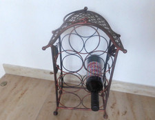 Tragbares Weinregal Weinlaub Fb Kupfer  Höhe 48cm x 29cm x 41cm -Top-Zustand