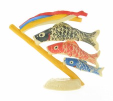 Bully - Koi-Nobori - ca. 6 cm - Japan Satsuki Karpfen Windsack Fisch Figur Carp