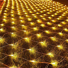 LED Lichternetz Außen Lichterkette Innen Dekolichterkette Lichtervorhang Fenster