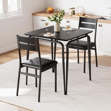 Esstisch mit 2 Stühle Essgruppe Sitzgruppe Esszimmer Küche Stuhl Tisch Set