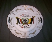 Patriotischer bayrischer Obstteller  " In Treue Fest " Weltkrieg 1914 - 15 !