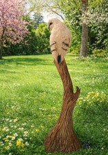 Holz Eule Garten Frühling