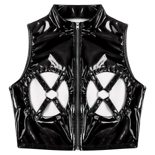 Sexy damen leder tank - de, pu