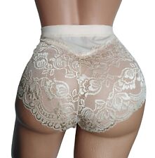 Damen Spitzen Slips sexy Unterhose für Frauen Spitze Hochtailliert 3er Set 40-44