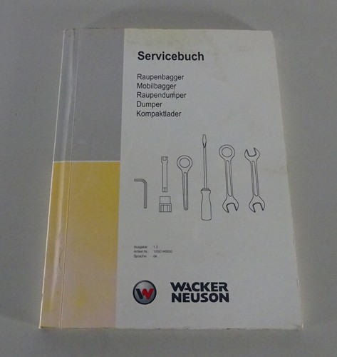Servicebuch wacker neuson - servicebuch, wacker/neuson