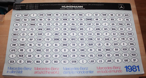 Kalender 1981 mercedes - kalender,