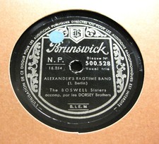 BOSWELL SISTERS Dinah / & DORSEY BROTHERS Alexander's Ragtime Band (853)