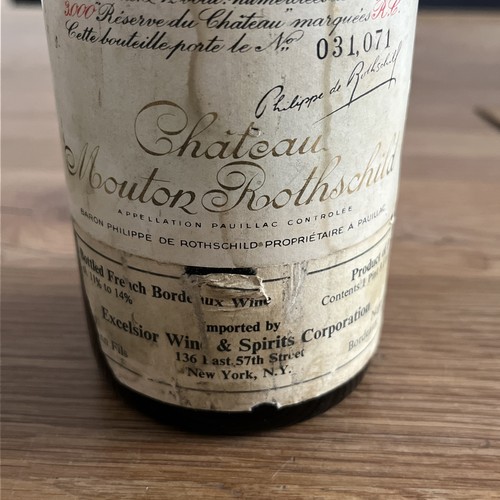 Flasche chateau mouton - flasche,