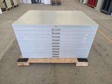 C+P Flachablageschrank 10 Schubladen 135cm grau mit Mängeln