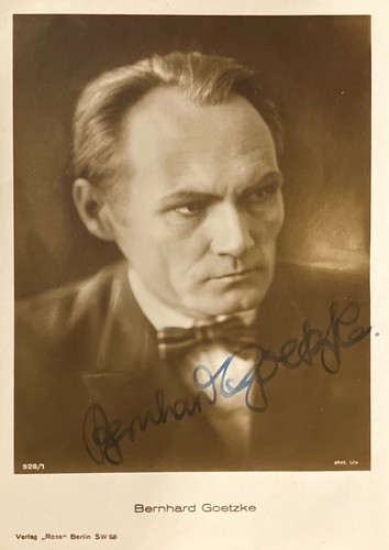 Autogramm bernhard goetzke - autogramm,