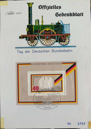 Gedenkblatt tag der 1976 - der, db