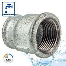 Temperguss-Gewindefitting verzinkt Reduziermuffe, IG x IG, Typ 240, DVGW