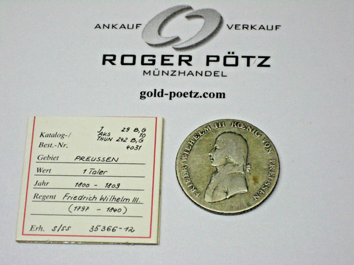 Roger pötz thaler 1799 a - pötz:, 1