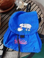 Diddlmaus Rucksack Diddl Maus Original 90er Blau Kita Schule ca 30cm RETRO