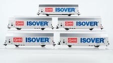 Fleischmann H0 Konvolut Grossraumgüterwagen "G+H ISOVER" DB