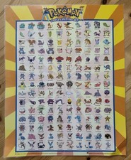 Original Pokemon Poster "Gotta catch em all" 50x40 CM Laminiert 1999 Nintendo ⚡